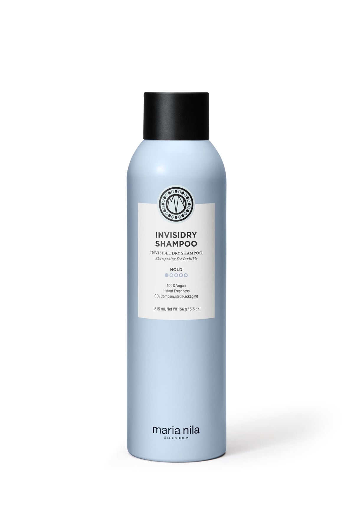 Maria Nila Invisidry dry shampoo bottle for fast refresh and color-safe care.