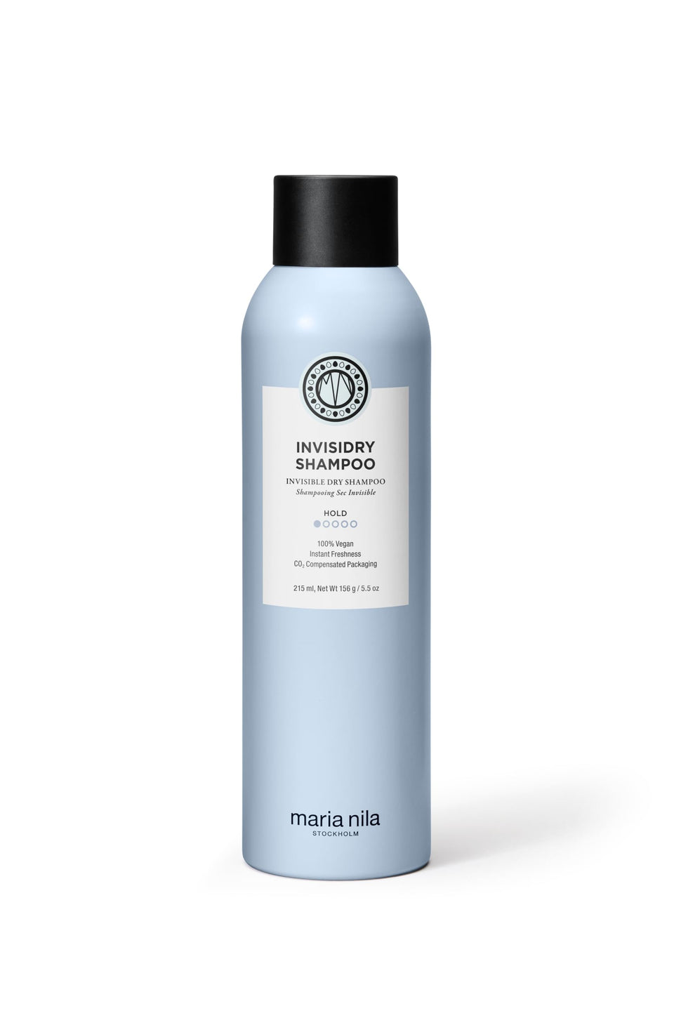 Maria Nila Invisidry dry shampoo bottle for fast refresh and color-safe care.