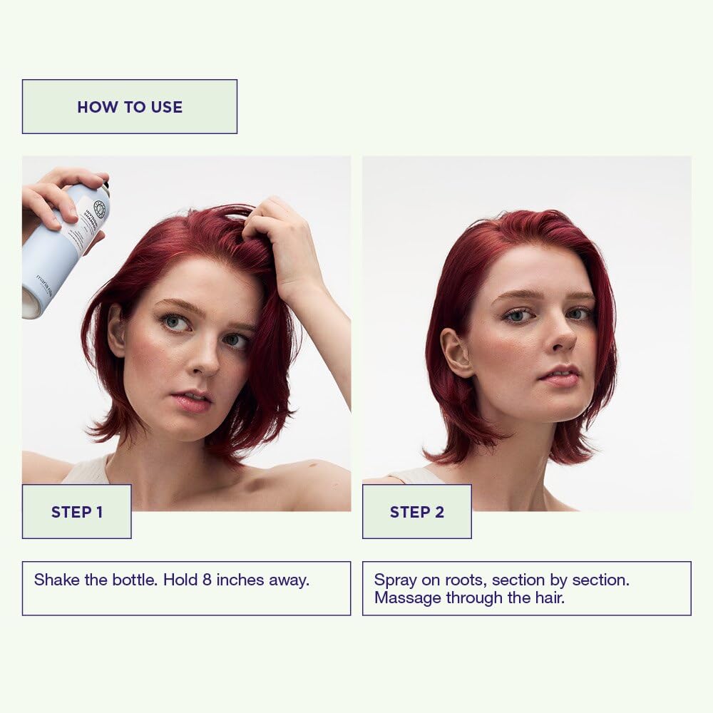 Rice starch absorbing oils in Maria Nila Invisidry for a refreshed look.