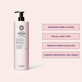 Maria Nila Luminous Colour conditioner bottle pour for color protection