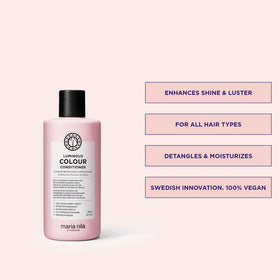 Maria Nila Luminous Colour Conditioner close-up highlighting fruity apple, blackberry and peach fragrance