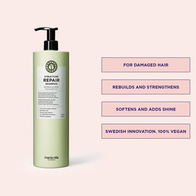 Maria Nila Structure Repair Conditioner 500ml bottle nourishes and smooths chemically treated hair