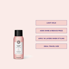 Maria Nila Styling Spray layered application for customizable hold