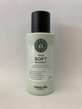 Maria Nila True Soft packaging signals cruelty-free and vegan credentials