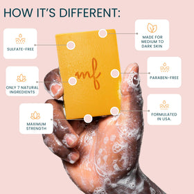 Marie France fragrance-free formulation highlights minimalist, irritant-free approach.