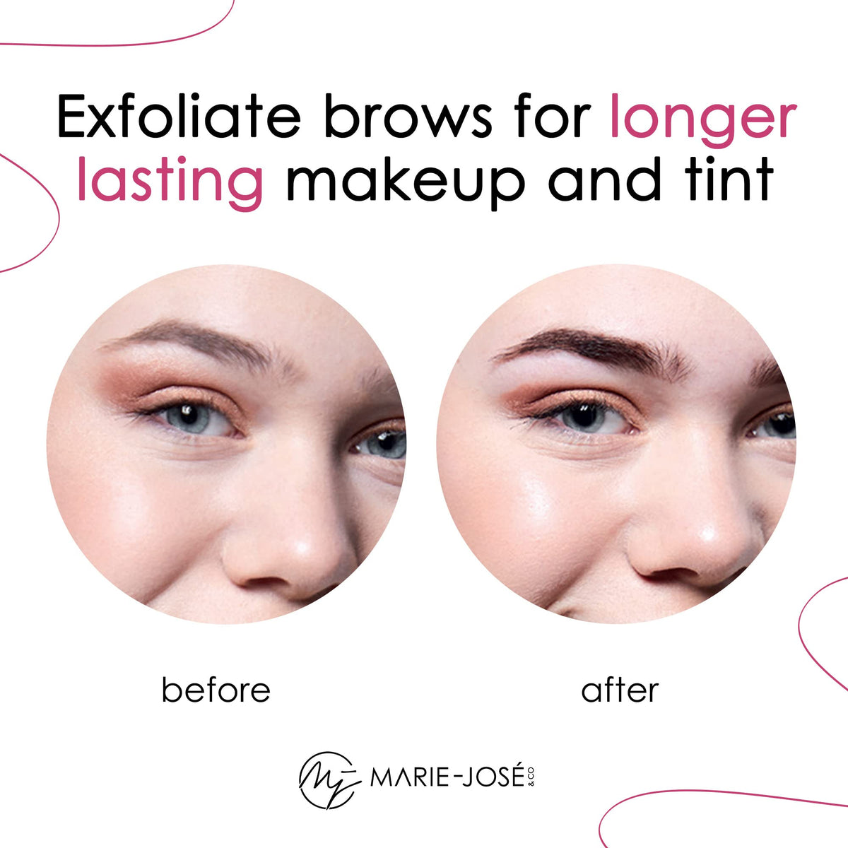 Marie-José & Co Brow Scrub Cream preps brows before henna or tint