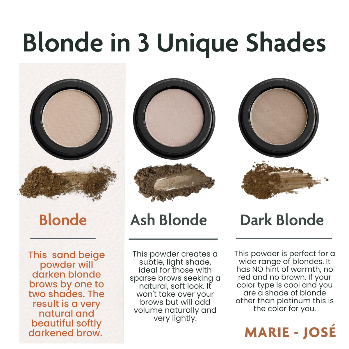 Included brow brush with the Marie-José & Co kit