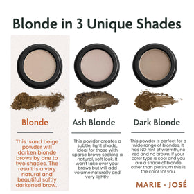 Included brow brush with the Marie-José & Co kit