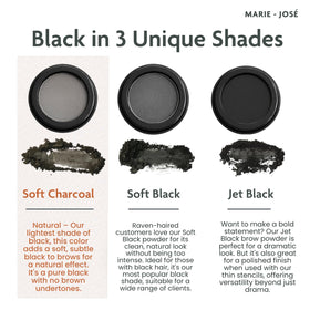 On-the-go kit shows compact brow powder and brush for quick touch-ups.
