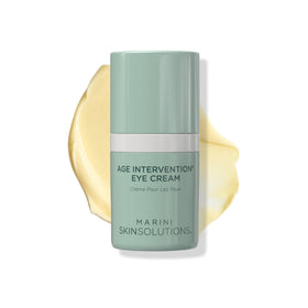 Marini SkinSolutions Age Intervention Eye Cream tube close-up highlighting smoother eye contour