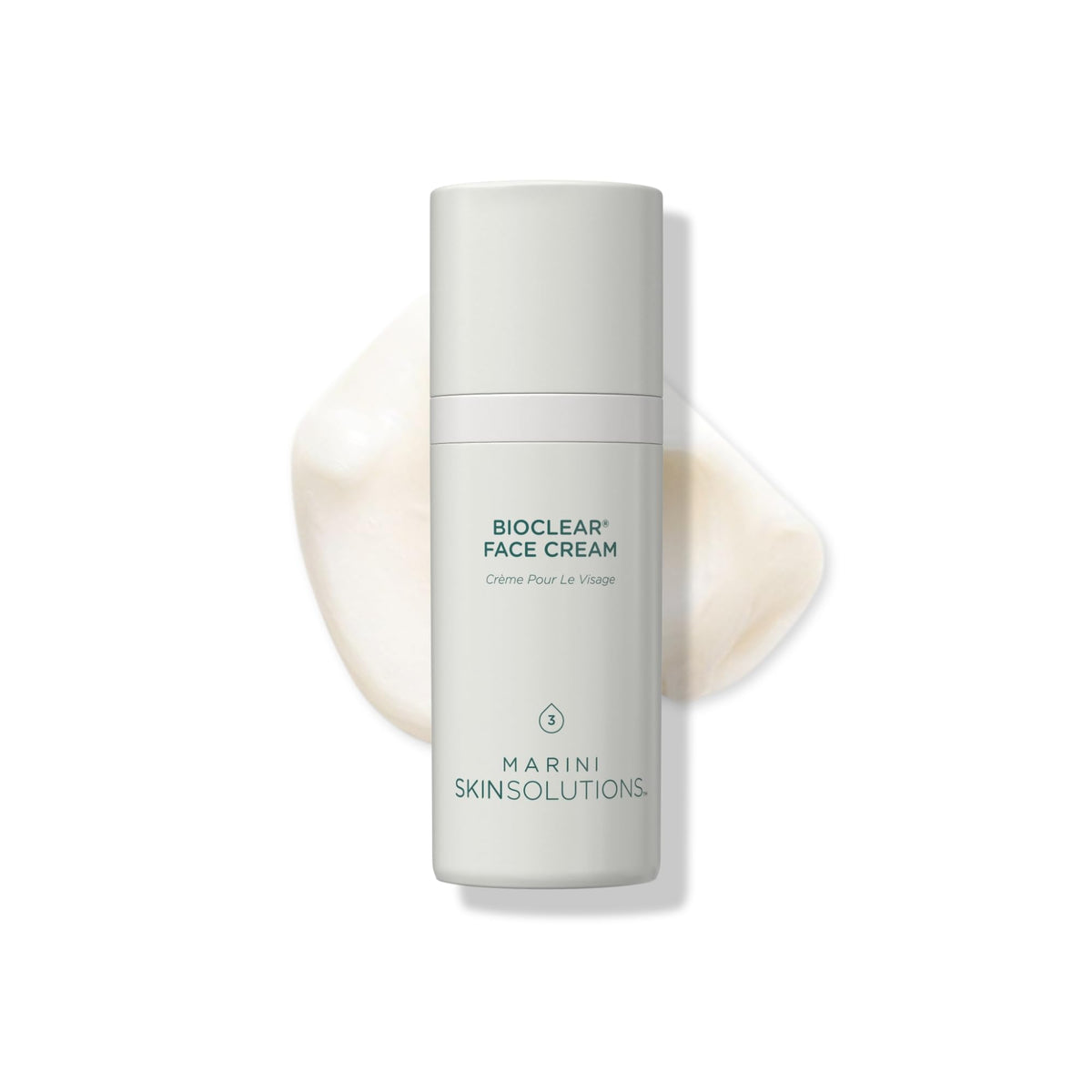 Marini SkinSolutions Bioclear Face Cream jar close-up highlighting creamy texture for smooth application
