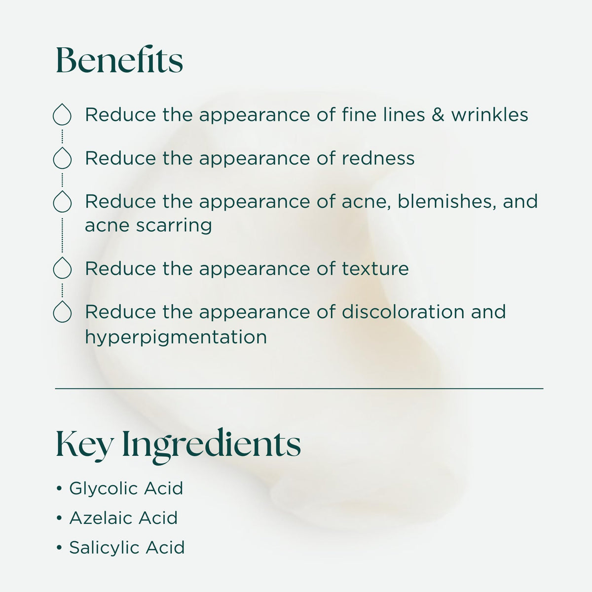 Marini SkinSolutions Bioclear texture swatch on forearm