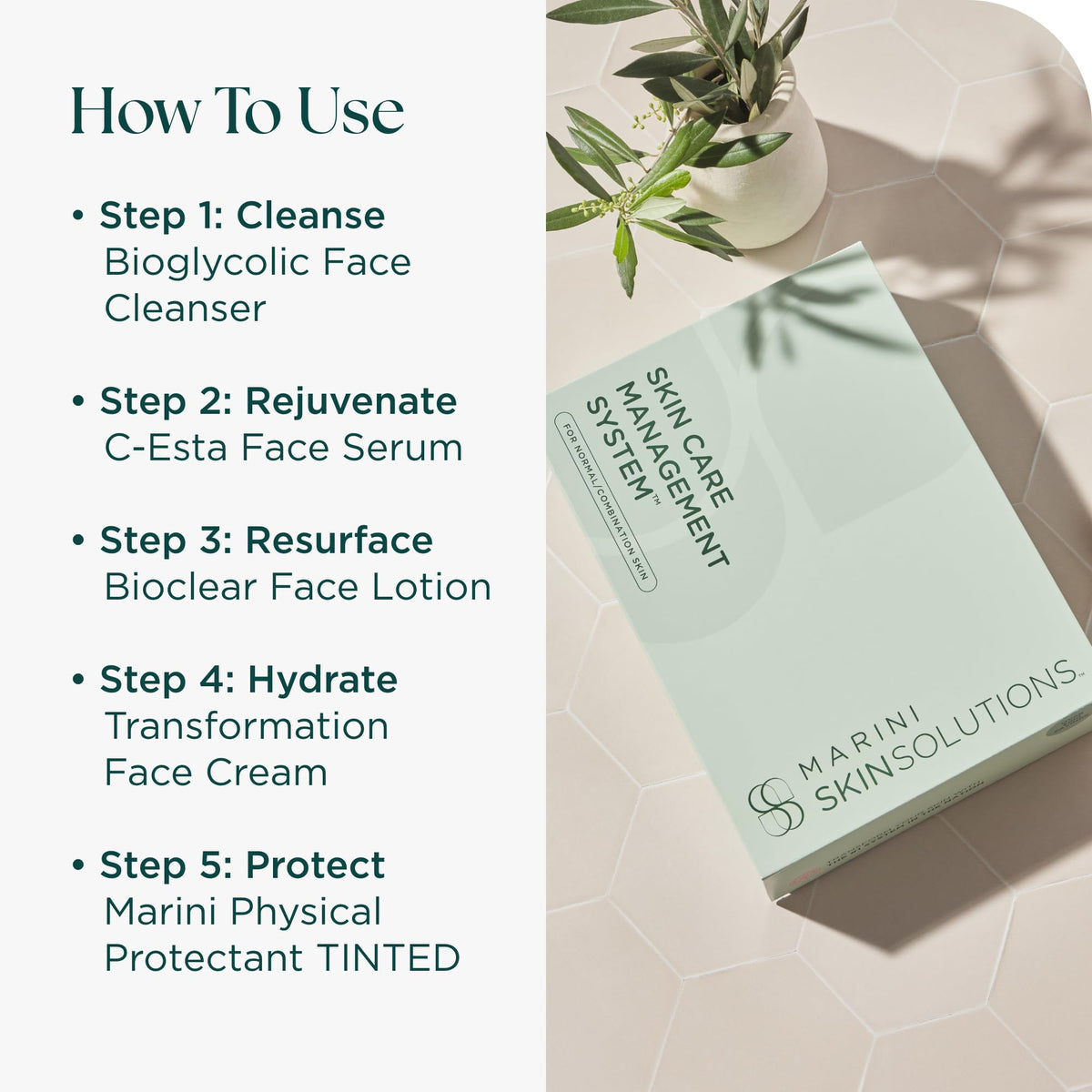 Marini SkinSolutions Bioclear Face Lotion jar targets texture for even tone