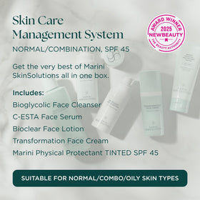 Marini SkinSolutions Bioglycolic Face Cleanser pump bottle for daily cleansing and glow
