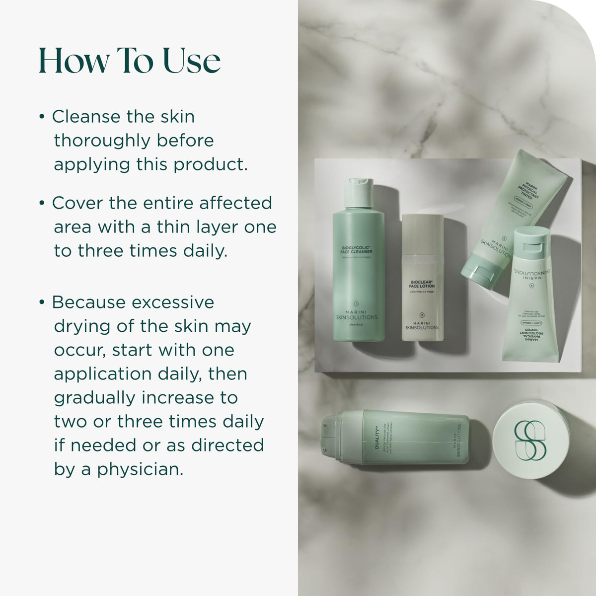 Ingredient panel featuring CoQ10, green tea, red tea and pomegranate extracts