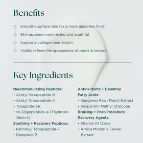 Marini SkinSolutions NeuroSmooth on the hand showing quick-absorbing serum for daily use