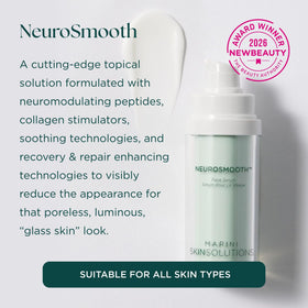 Marini SkinSolutions NeuroSmooth serum dropper ready for precise, even application