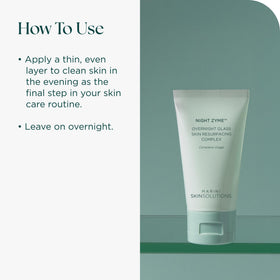 Smooth Night Zyme texture on skin ready for overnight glow
