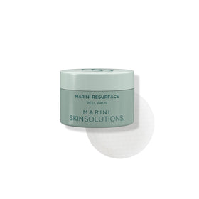 Marini SkinSolutions ResurFace packaging shows premium peel pad details for at-home exfoliation