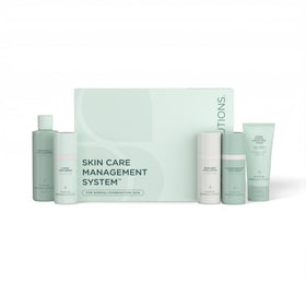 Marini SkinSolutions skin care management system display showing a complete routine for balanced skin