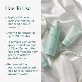 Marini SkinSolutions Skin Zyme mask dispense for easy, mess-free treatment