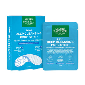 Mario Badescu 2-in-1 pore strip on the nose with foaming cleansing action