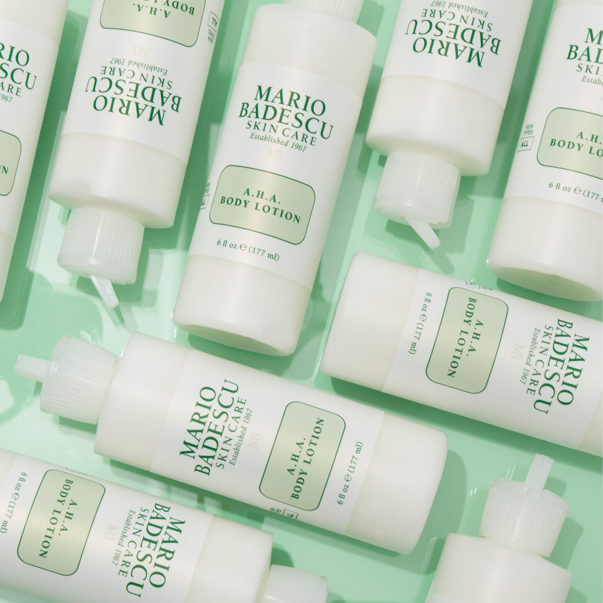 Mario Badescu AHA Body Lotion glycolic acid ingredient close-up