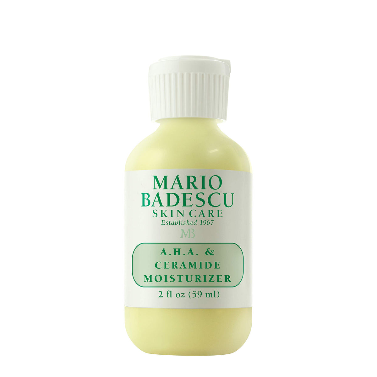 Mario Badescu A.H.A. Ceramide bottle front, lightweight hydration for oily or combination skin.