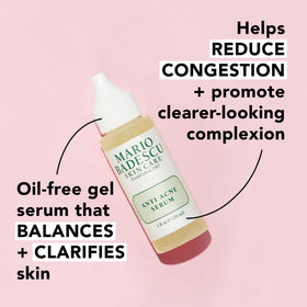 Mario Badescu anti acne serum night application area, target blemishes while you sleep.
