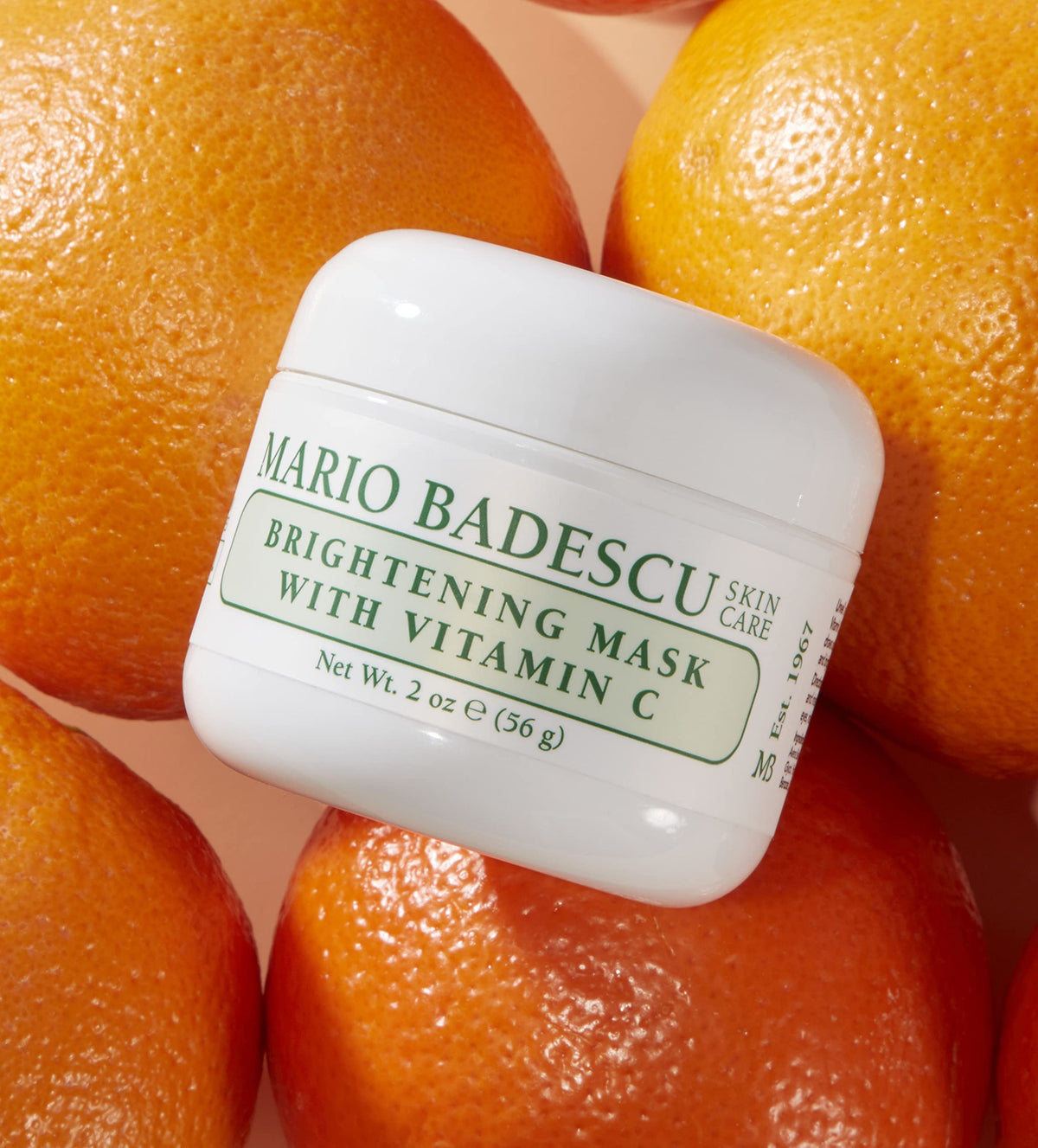 Spread application of Mario Badescu Brightening Mask shows even coverage.