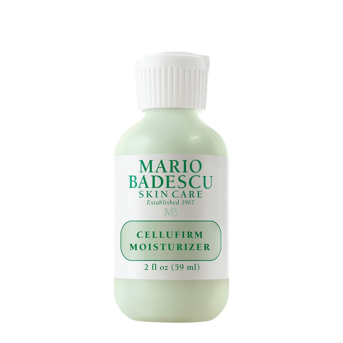 Mario Badescu Cellufirm bottle close-up showing rich moisturizer for daily hydration