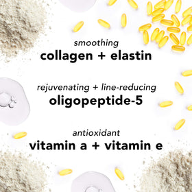 Mario Badescu Cellufirm Drops with collagen and elastin suggests firming potential.