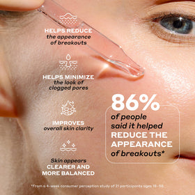 Mario Badescu Clarifying Serum packaging highlights dermatologist-tested formula.