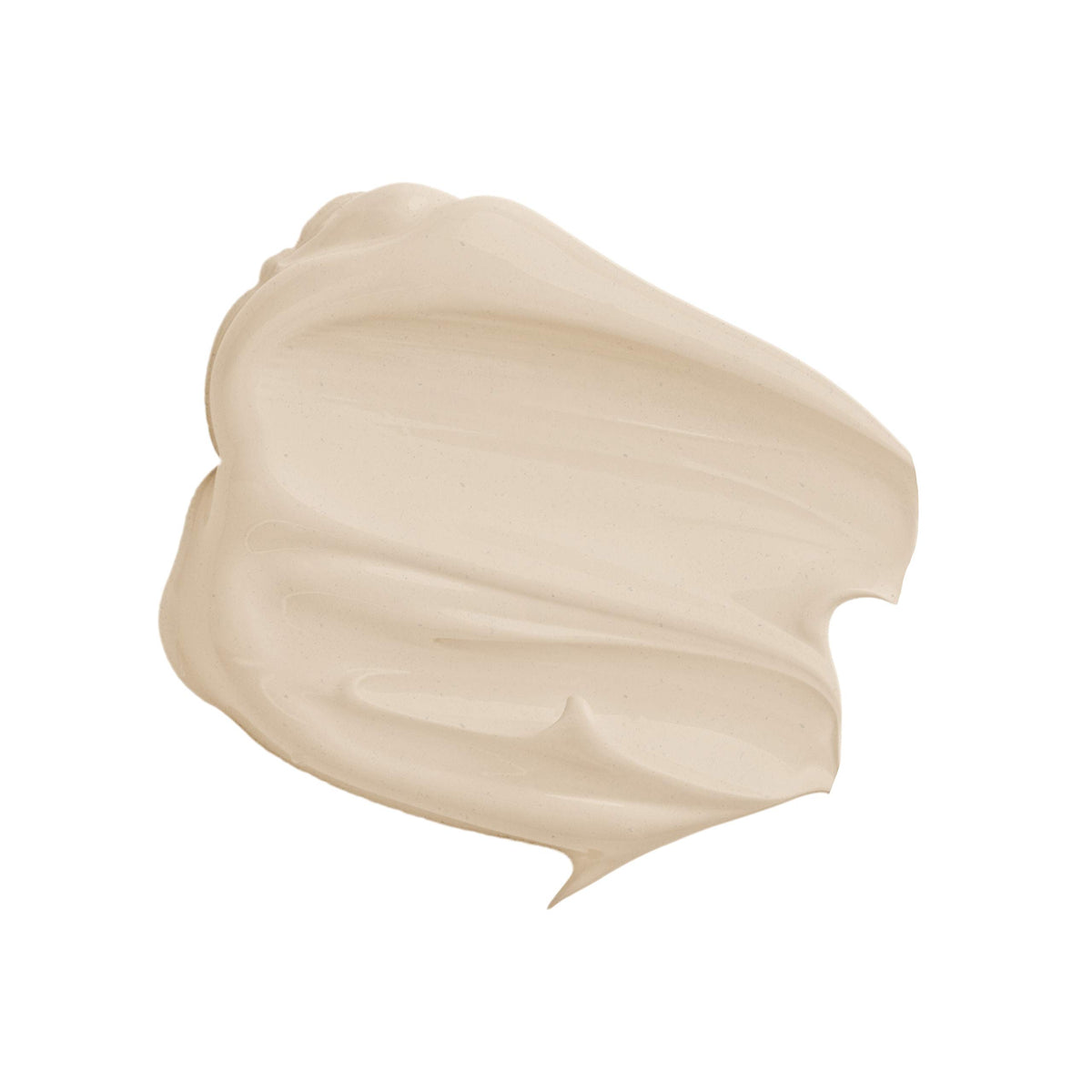 Texture swatch reveals lightweight formula blending with the skin.