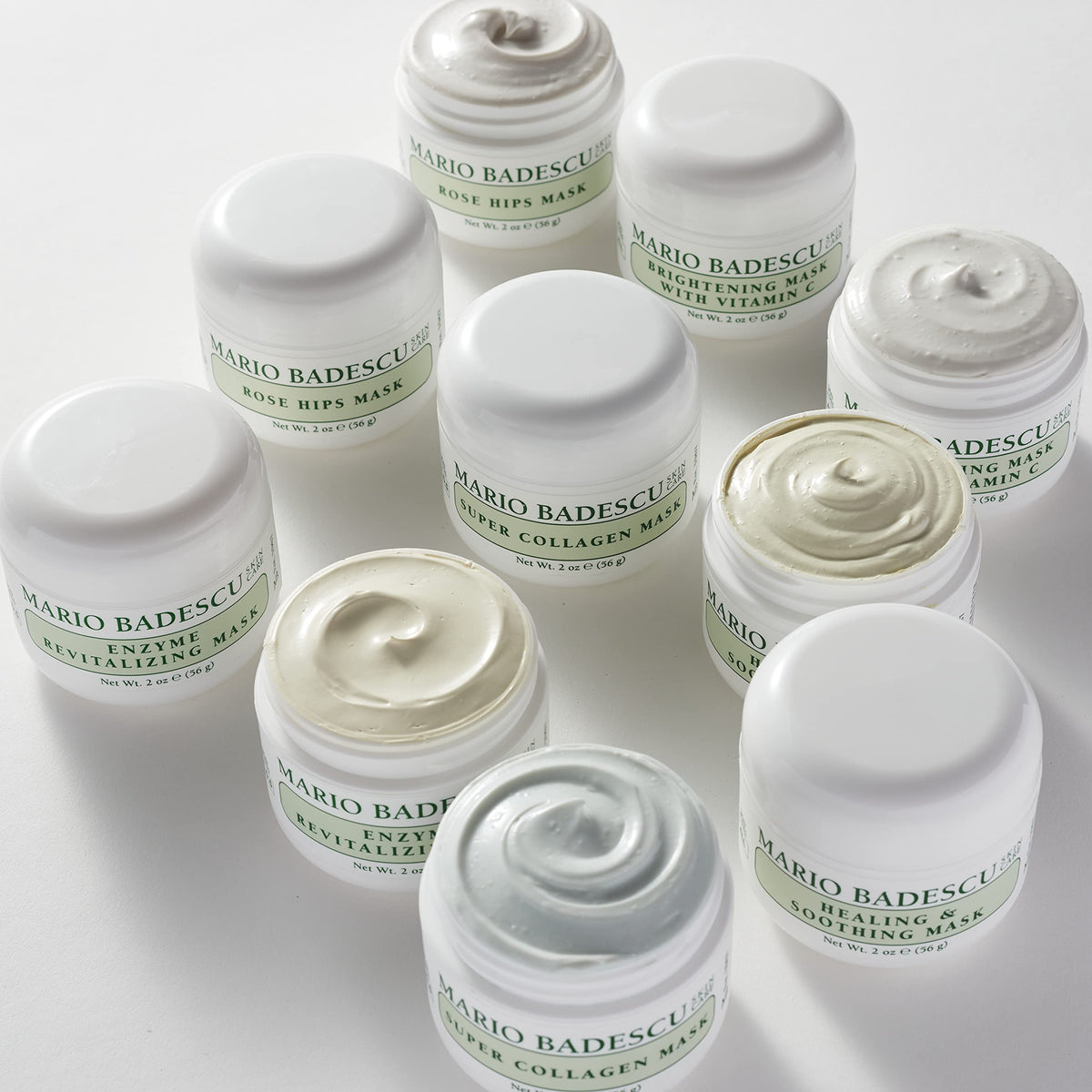 Mario Badescu Enzyme Revitalizing Mask applied for a hydrating glow on dry or dull skin.