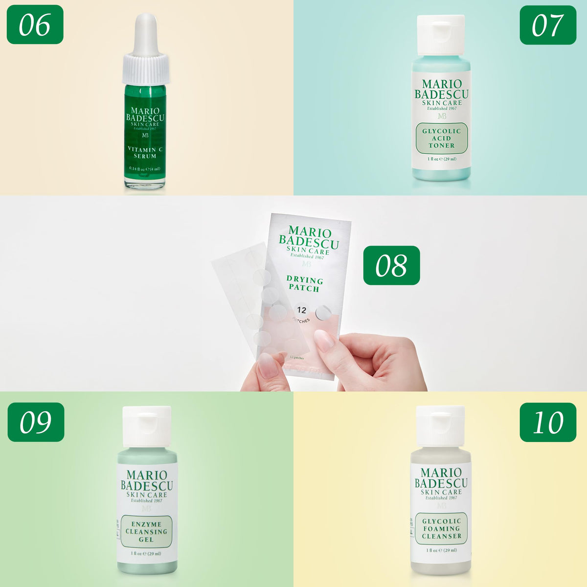 Mario Badescu Glycolic Foaming Cleanser tube brightens without stripping