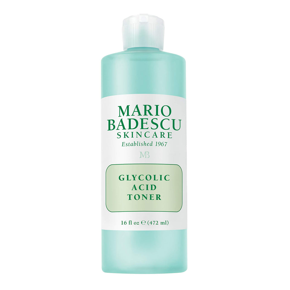 Mario Badescu Glycolic Toner bottle front for radiant, refreshed skin.