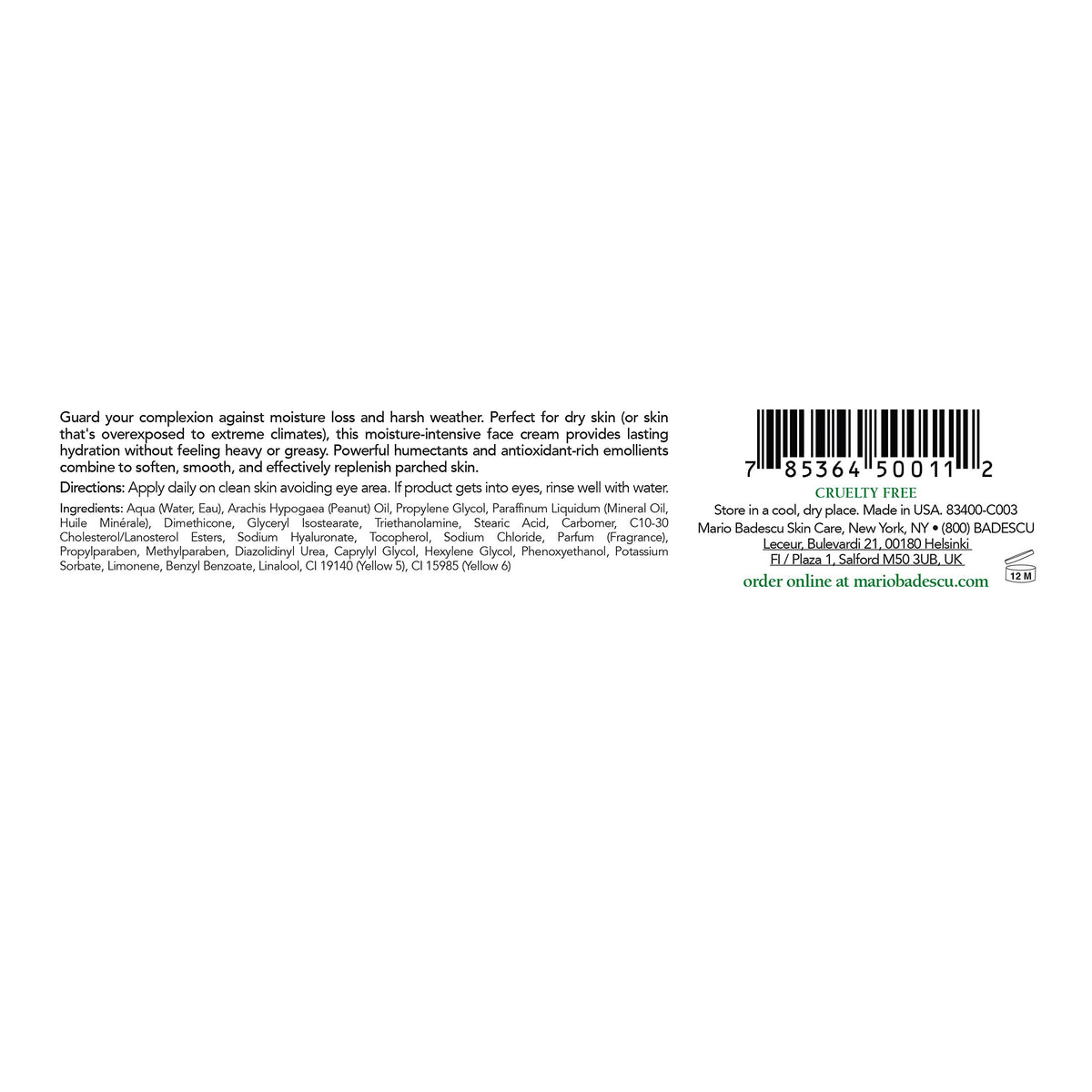 Mario Badescu Hyaluronic Day Cream jar closeup highlights moisture locking benefits.