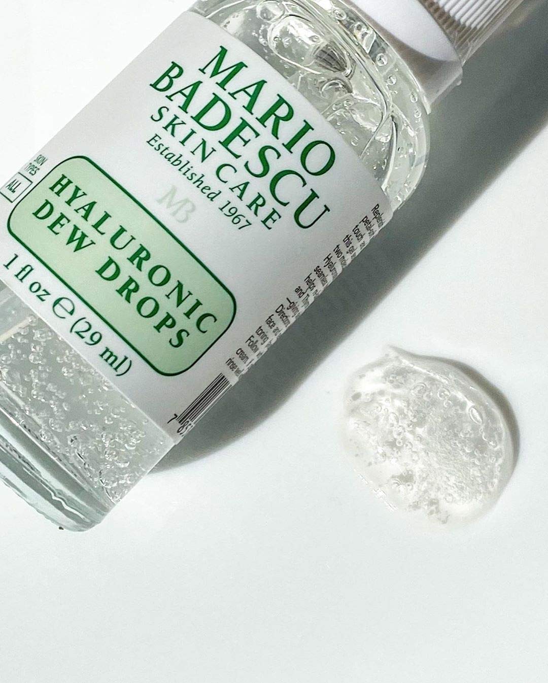 Mario Badescu Hyaluronic Dew Drops gel-serum texture delivers weightless hydration