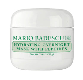 Mario Badescu Hydrating Overnight Mask bottle with peptide hydration for night use.