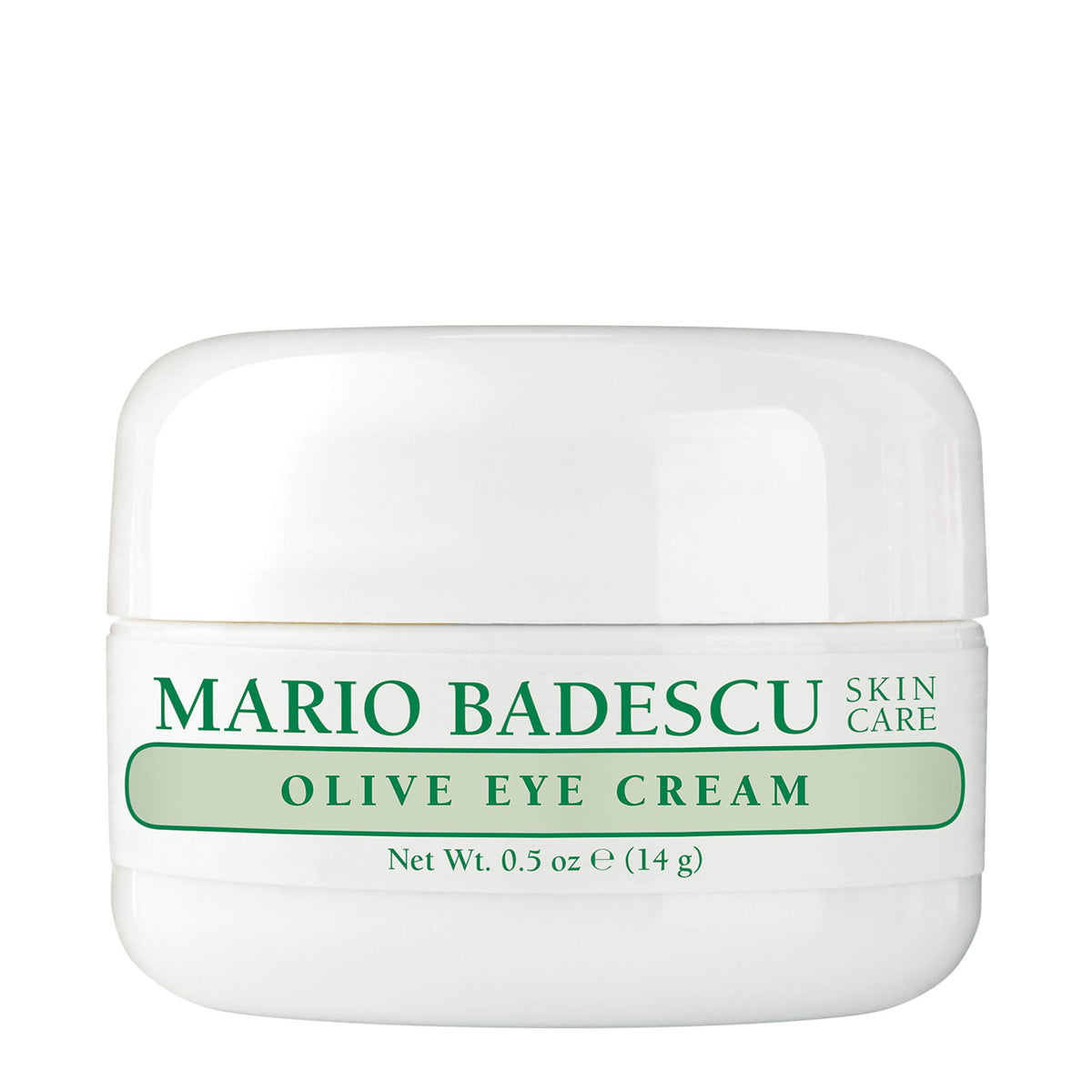 Mario Badescu Olive Eye Cream close-up jar showing rich texture for dry under-eye care