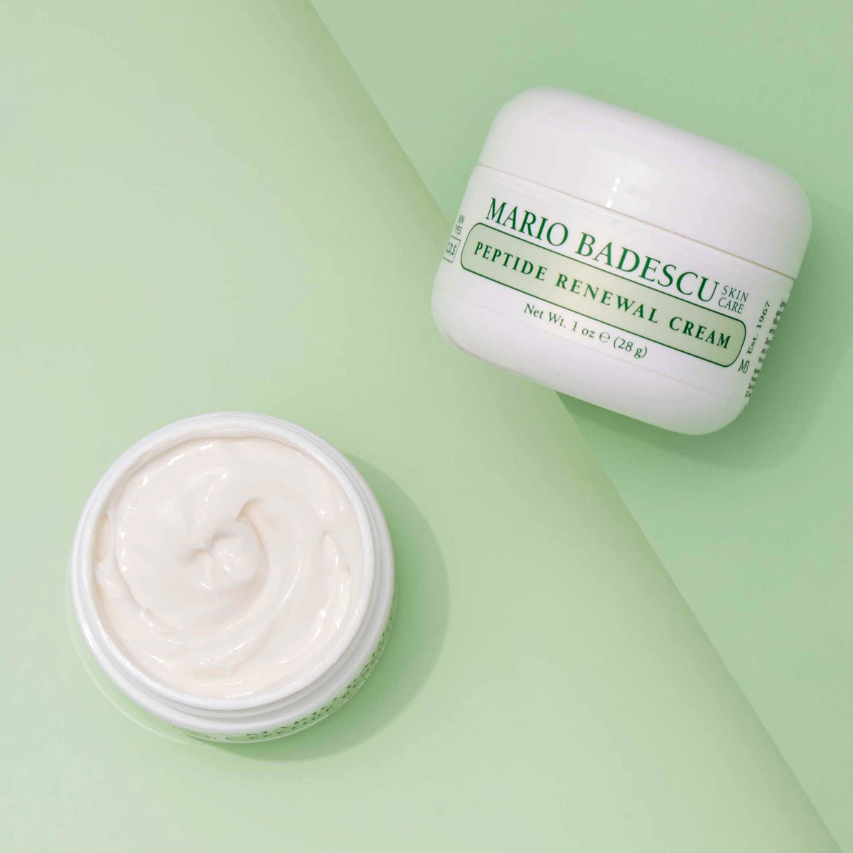 Hydration boost from sodium hyaluronate in Mario Badescu Peptide Renewal Cream