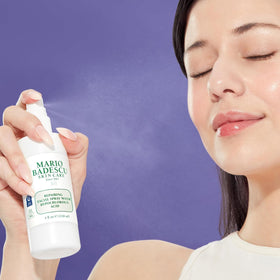Mario Badescu Repairing HOCl Facial Spray in gym bag for post-workout refresh