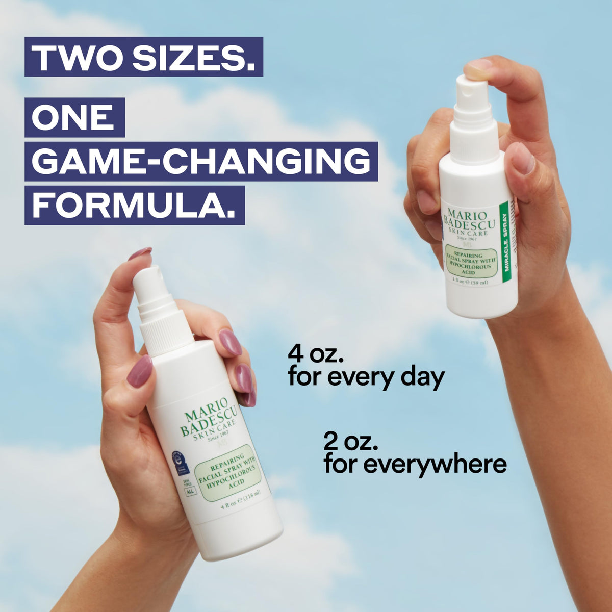 Mario Badescu Repairing HOCl Facial Spray for piercings and tattoos refresh