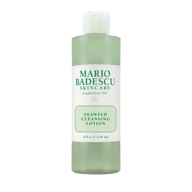 Mario Badescu Seaweed Cleasing Lotion bottle front view for gentle cleansing on dry skin