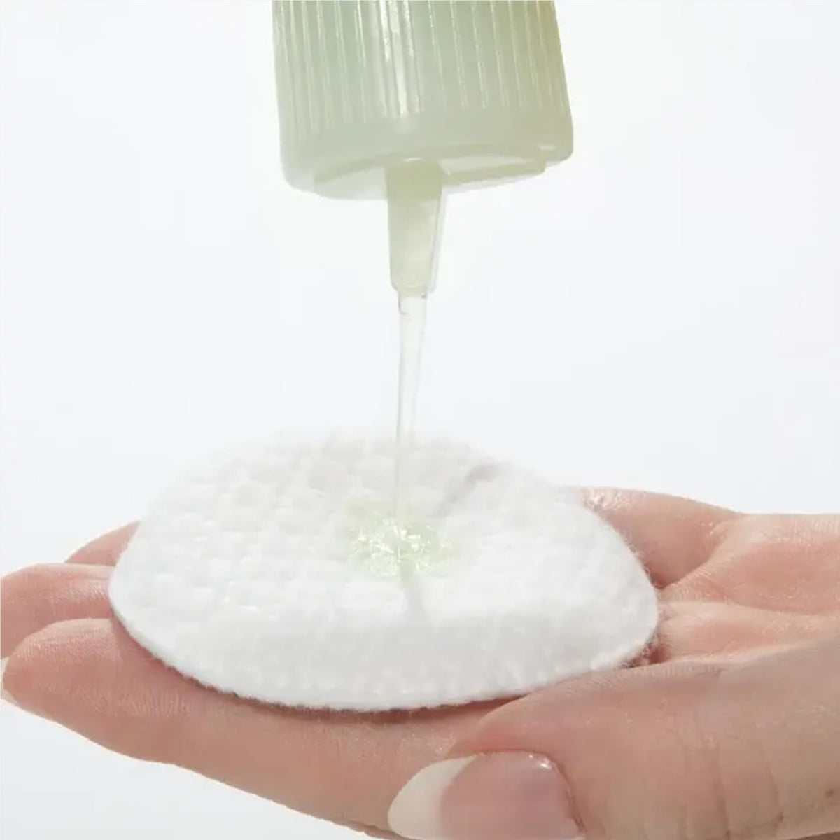 Seaweed Cleasing Lotion applied to skin for debris cleansing and soothing sensitive areas