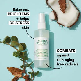 Aloe vera and coconut water soothe and hydrate with Mario Badescu spray