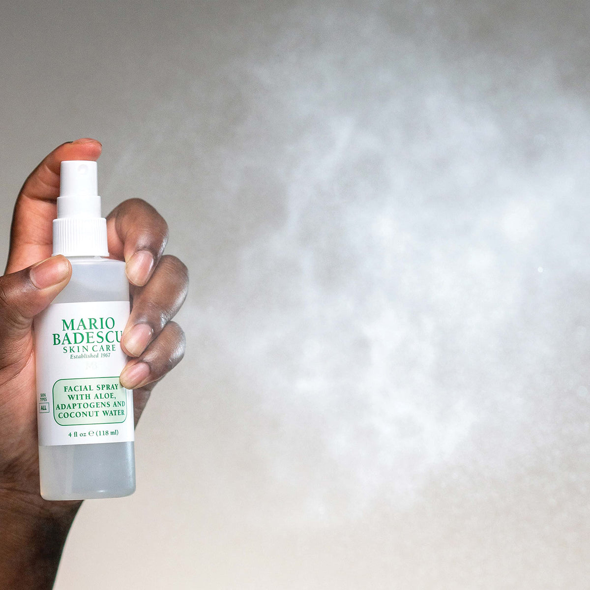 Mario Badescu facial spray mist ready to refresh skin throughout the day