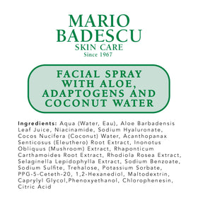 Fragrance-free, alcohol-free Mario Badescu packaging for sensitive skin