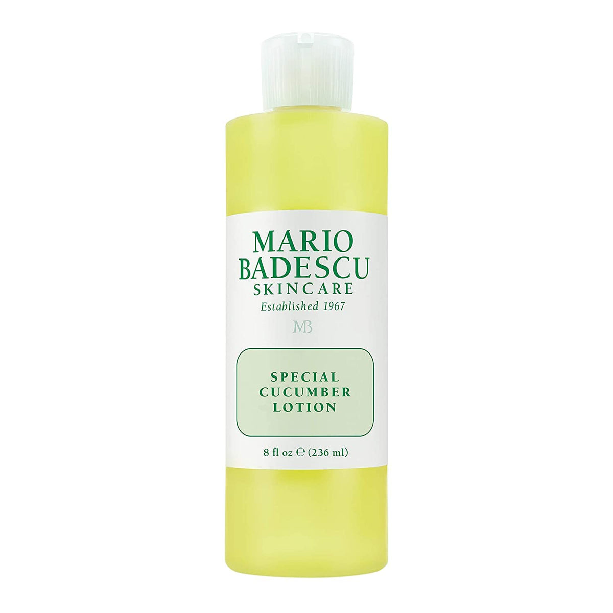 Mario Badescu Special Cucumber Lotion bottle showing a refreshing shine-control toner.